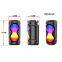 ZQS4269 portable 8W power 2*4 inches subwoofer wireless bluetooth speaker with colorful lights