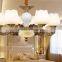 2016 new imitation marble zinc alloy candle chandelier