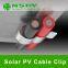Wholesales SCC-6S/2 S301 S304 Stainless Steel Good Looking Smart PV Wire Clip Solar Panel Cable Clips
