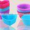 promotion good quality food grade material silicone heart shape mini cake molds