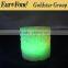 Christmas decoration color changing scented real wax led candle light remote control