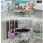 Metal Stainless Steel casual cafe tables and chairs wholesale yunzhang furniture