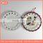 ceramics porcelain round hollow plate coated colorful pearl glazed for souvenir and decorative wall plate, design can be custom