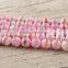 AB0475 Hot Sale Pink Zebra Striped Tibetan Agate Beads
