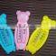 household baby bath plastic thermometer with bear design and color/design option red kerosene filled cheap price accurate temp.