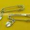 46cm Brass Material Decorative Safety Pin For Clothes --- MZ4689