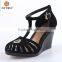 2015 high heels pvc jelly shoes summer wedge plastic melissa shoes beach lady sandals women shoes