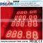 Factory direct supply gas/oil price station led display/led 8 numbers price sign display