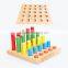 8 Pieces Montessori Materials Geometry Shape Sorter Cylinder Educational Toy Block Wood Teaching Aids                        
                                                Quality Choice