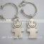Metal Material and car racing keychain