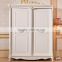 Luxury French Style Hand Carved Wooden MDF Panel Bedroom Sliding Door Cupboard Design                        
                                                Quality Choice
