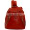 Handmade moroccan red leather backpack wholesaler XFZN09