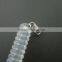 White Color Plastic Spring Lanyard Coil With End Metal Spring Clip