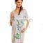 Women's Maternity Cotton Cartoon Print Nursing Nightdress