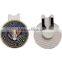 Use any logo metal golf ball marker for golf gift