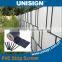 Unisign reasonable price and matte pvc tarpaulin fence