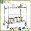 Stainless Steel Restaurant Collect Trolley