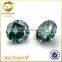 China wholesale price round brilliant cut 1ct weight 6.5mm synthetic green moissanite