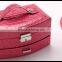Wholesale upscale hand crocodile leather jewelry bo fan lock jewelry bo wedding gift