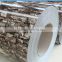 Stone Pattern 600-1250mm Width Customized Length PPGI / Galvanized Steel Sheet
