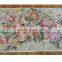Flower Style Full Embroidery Machine-made Sofa Cover Set