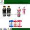 PVC waterproof shrink label for plastic bottles