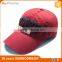 Embroidery design customize reasonable price low profile red baseball cap