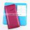 High quality custom recycled promotion pu/genuine passport holder with clear inner pocket