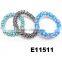 plastic spiral telephone line hair ties telephone wire hair band