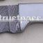 Damascus straight knife