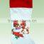 custom printing felt Christmas stocking