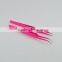 Eyelash Extension Tweezers Set Curved Tip Tweezer With Straight Tweezer In Pink Color