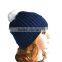 100% Acrylic Winter Beanie/Hat with Printed Logos, Weighs 60 to 75g