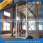 Vertical guide rail elevators hydraulic cargo lifts residential cost