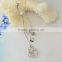 Wholesale body Jewelry sexy belly button rings with AAA zircon heart dangle navel ring