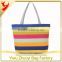 High Quality Striped OEM Production Canvas Tote Bag for Travel