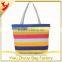 High Quality Striped OEM Production Canvas Tote Bag for Travel