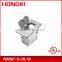 USA standard residential grade floor box with brass plate