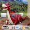 OA3133 Amusement Park Fiberglass Decoration Statue Lifelike Cartoon Dinosaur