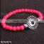  Website Fashion Jewelry Wholesale Snap Button Charm Stretch Crystal Bracelet Bangle
