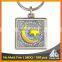 Best selling muslim catholic christian printing silver religious personalized keychain