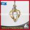 High qulaity fashion design heart shape spinning keychain