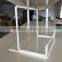 Powder Coating White Counter top Book Store Display Shelves