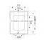 luxury square stainless steel hinge toilet seat-1053
