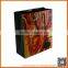 Promotional insulated paper red wine bottle carrying bag