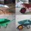 Dubai, France market hot selling construction garden wheelbarrow WB6400, 65L capacity buiding small hand tools