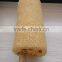 Loofah brush with long wooden handle for bath/shower