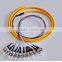 12 cores SM/MM bundle fan-out fiber optical pigtail with st connector,optical fiber st pigtails
