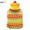 2L capacity fur accessory knitted rubber BS1970-2012 hot water bag covers
