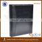 office product black PU A4 leather ring binder folder